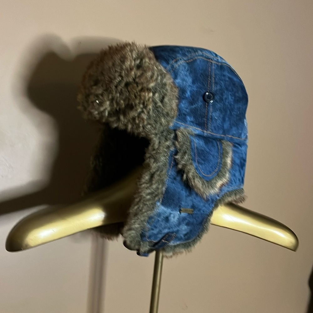 😄Winter Ear Flap Hat Deluxe Denim